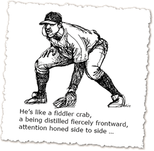 He's like a fiddler crab...